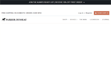 Tablet Screenshot of parkerdusseau.com